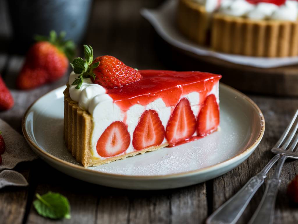 Tarte fraise mascarpone pâte brisée gourmande et de saison