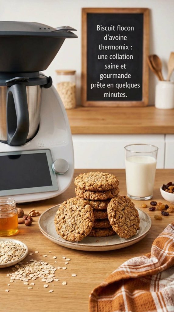 Biscuit flocon d'avoine thermomix : une collation saine et gourmande prête en quelques minutes