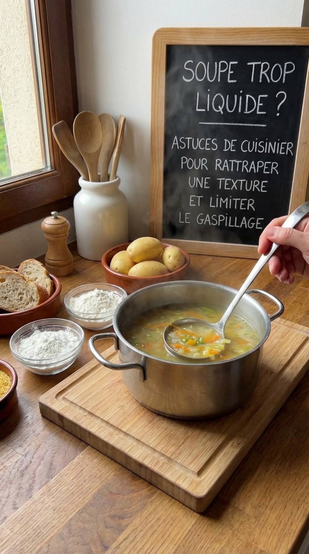 Soupe trop liquide que faire : astuces de cuisinier pour rattraper une texture et limiter le gaspillage